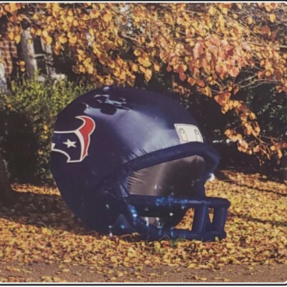 Logo Brands 4' Houston Texans NFL Inflatable Lawn Helmet NIB LED LIT